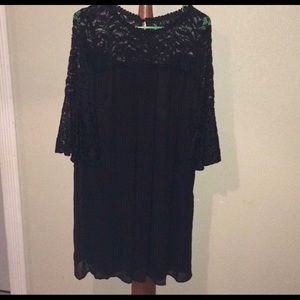 Black lace dress